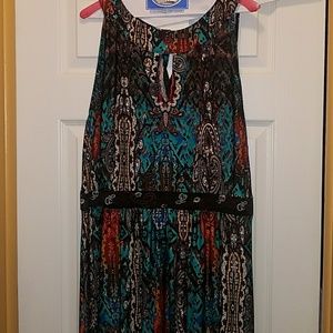 New York & Company Printed maxi dress XXL